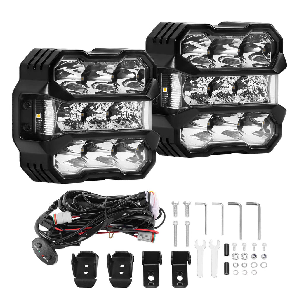 4x Auto Led Arbeitsscheinwerfer Offroad Spot Flutlicht Strahler For Offroad Lkw