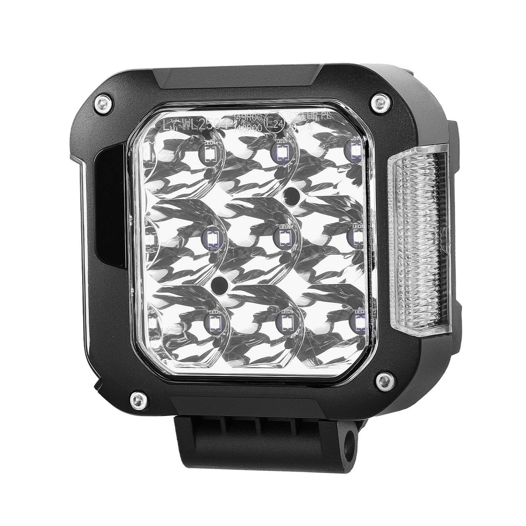 2x 4zoll LED Zusatzscheinwerfer met Gelb Tagfahrlicht DRL for Offroad SUV LKW