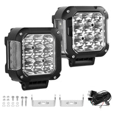 Load image into Gallery viewer, 2x 4zoll LED Zusatzscheinwerfer met Gelb Tagfahrlicht DRL for Offroad SUV LKW