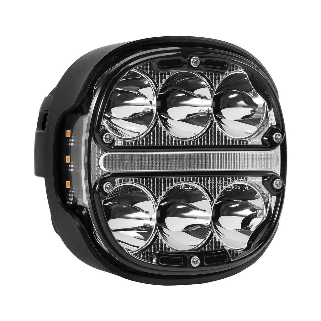 2x 5 LED Zusatzscheinwerfer met Gelb Tagfahrlicht DRL for Offroad SUV LKW