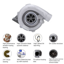 Load image into Gallery viewer, T3 T4 T04E Turbocharger 400HP .57 A.R Universal 4/6 Cyl. 2.5L-3.5L Upgrade