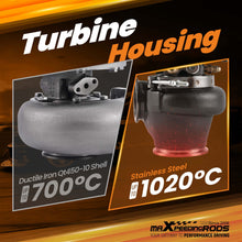 Load image into Gallery viewer, Universal Turbo for 1.4-3.0L Engine Ceramic Bearing Water+Oil AR 0.70/0.72 V-band