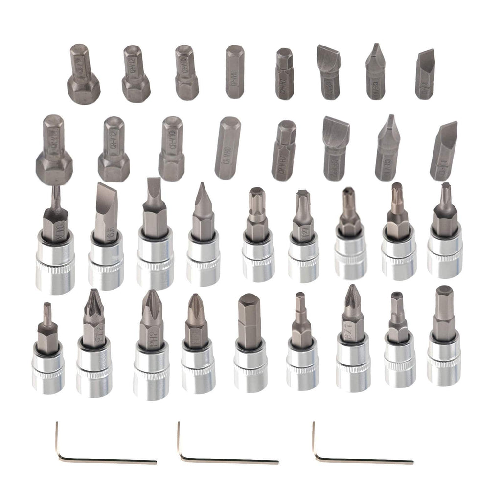 108-Piece Socket Wrench Set for Mechanics CR-V 1/2 1/4 Complete