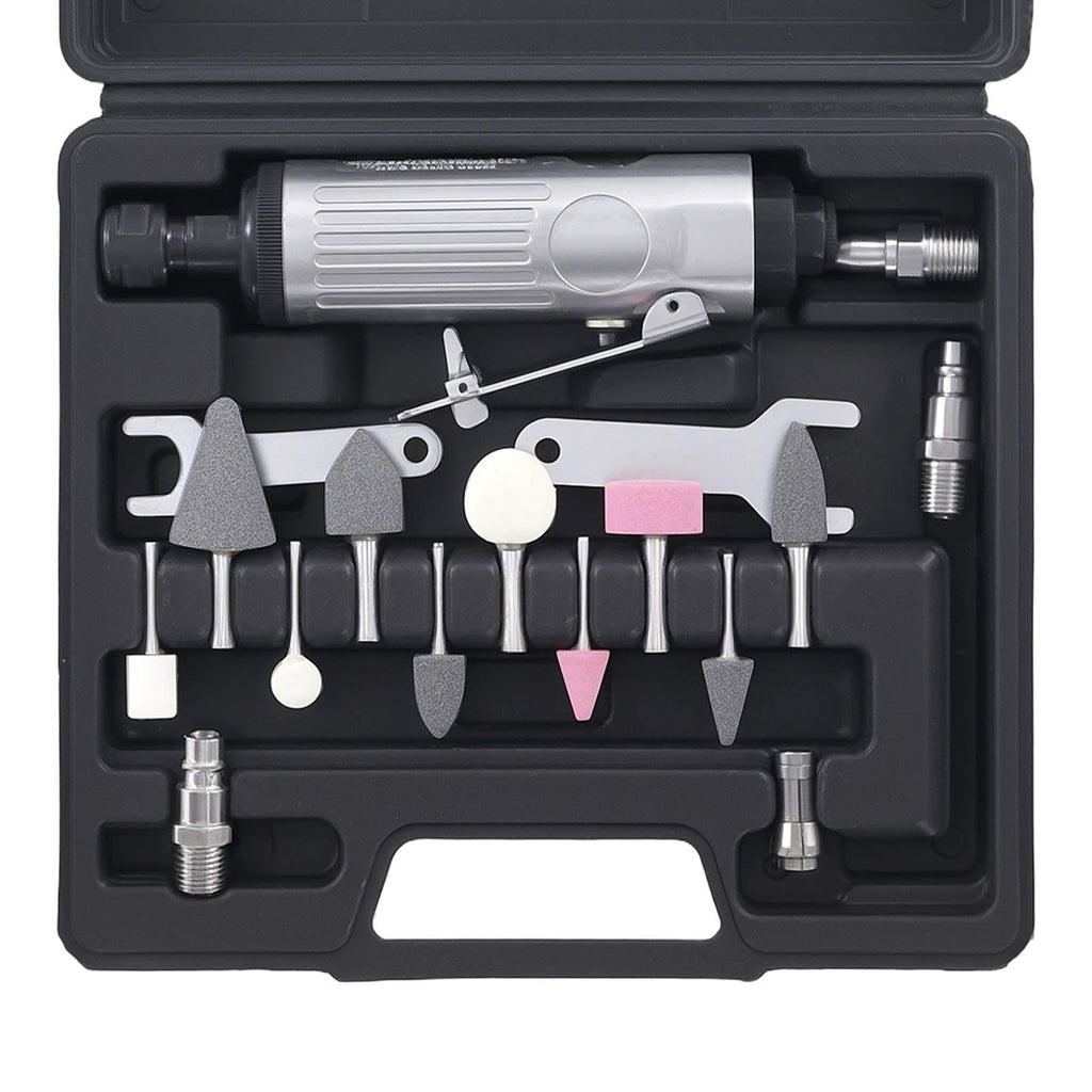 Druckluft Luftschleifer Kompakt 1/4 Stabschleifer 25000 U/min Komplett Set
