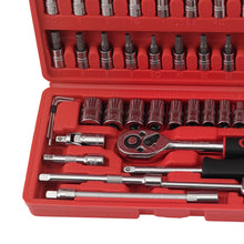Load image into Gallery viewer, 46-Piece Tool Set Ratchet Wrench with Universal Joint and Extensions