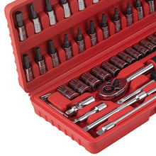 Load image into Gallery viewer, 46-Piece Tool Set Ratchet Wrench with Universal Joint and Extensions