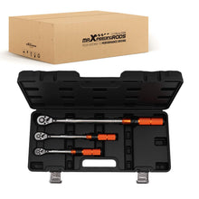 Load image into Gallery viewer, Torque Wrench Set 1/4 3/8 1/2 5-25 10-60 40-220Nm with Case