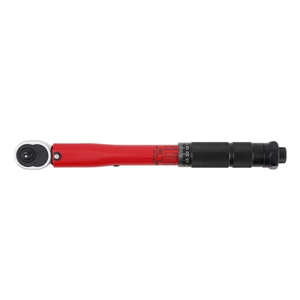 Precision Torque Wrench 27cm 5-30Nm ±4% with Reversible Ratchet Tool