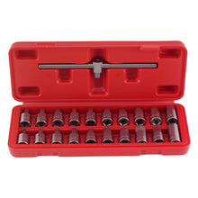 Load image into Gallery viewer, 21 Drain Plug Keys suitable for Renault Peugeot Citroen Vauxhall CR40 Steel