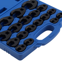 Load image into Gallery viewer, 19x Crowfoot Spanner Socket Wrench Set External Square Drive 1/2 3/8