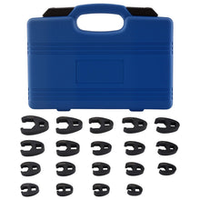 Load image into Gallery viewer, 19x Crowfoot Spanner Socket Wrench Set External Square Drive 1/2 3/8