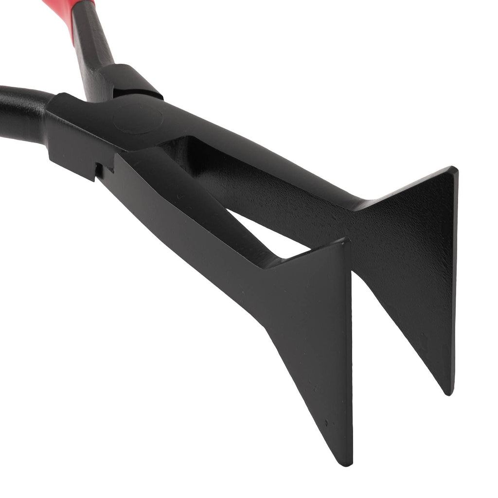 80mm Professional Crimping Pliers Carbon Steel Through Mechanism Precise