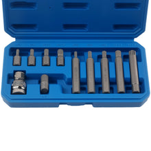 Load image into Gallery viewer, 11 Pieces 12-Point Spline Bit Socket Set suitable for BMW Audi VW Mercedes 1/2 CRV 30/75mm