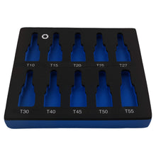 Load image into Gallery viewer, 10-Piece 3/8" Torx Socket Set T10-T55 48mm CRV for Tools