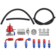 Load image into Gallery viewer, Adjustable Fuel Pressure Regulator Kit with Gauge AN6 Hose End Fitting