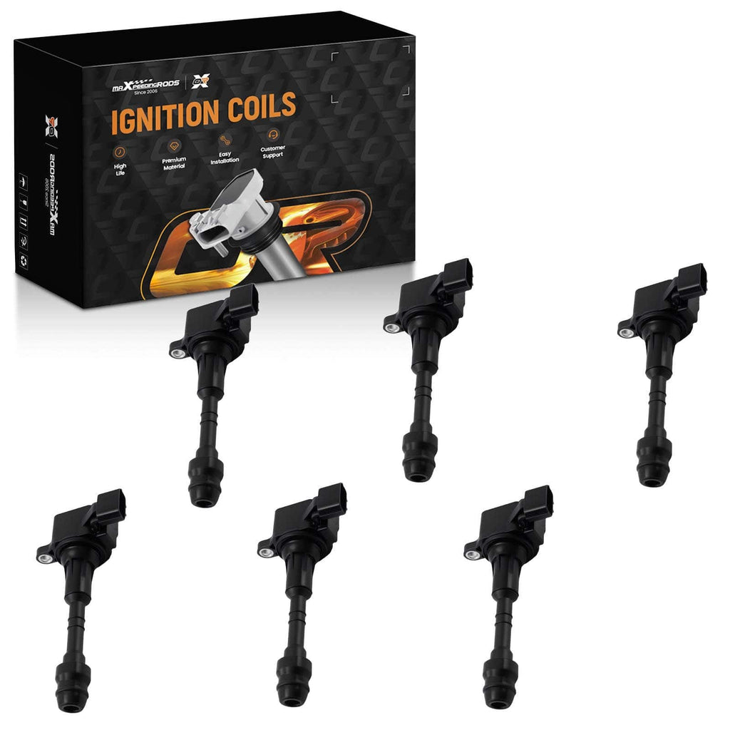 6 Pieces Ignition Coil suitable for INFINITI FX35 G35 M35 350Z V6 22448-AL615 UF-401
