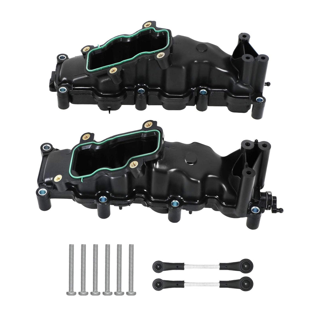 2x Intake Manifold Left/Right suitable for Audi A4 A5 A6 2.7L suitable for VW Touareg 3.0L 059129712CA