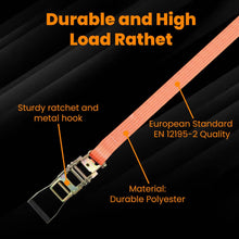 Load image into Gallery viewer, 10* Spanngurt 4t 5m 2000 daN 4000 daN kg Zurrgurte for LKW