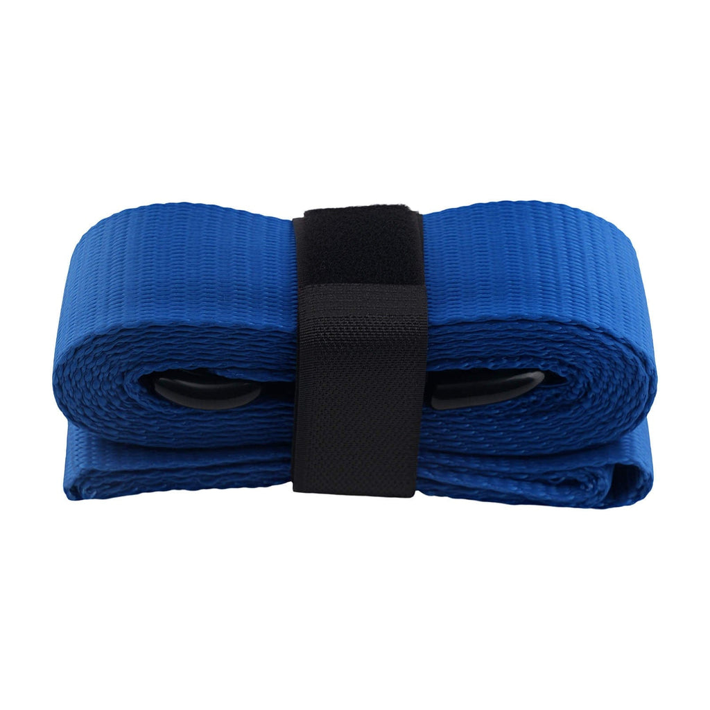 4x Ratchet Tie Down Straps with Hooks Lashing Straps Tie Down Strap 5208 lb 2.4m Blue