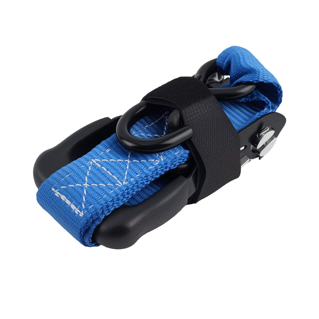 4x Ratchet Tie Down Straps with Hooks Lashing Straps Tie Down Strap 5208 lb 2.4m Blue