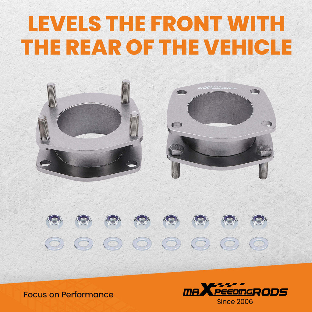 2" Front Leveling Lift Kit Spacers compatible with Jeep Commander XK Cherokee WK 06-2010