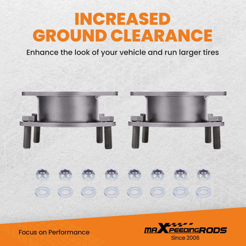 2" Front Leveling Lift Kit Spacers compatible with Jeep Commander XK Cherokee WK 06-2010
