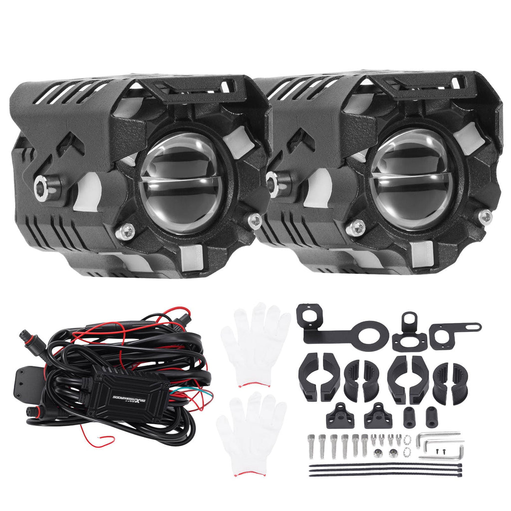 80W 12V LED Auxiliary Light for Motorcycle SSV IP67 3200K/6000K Waterproof