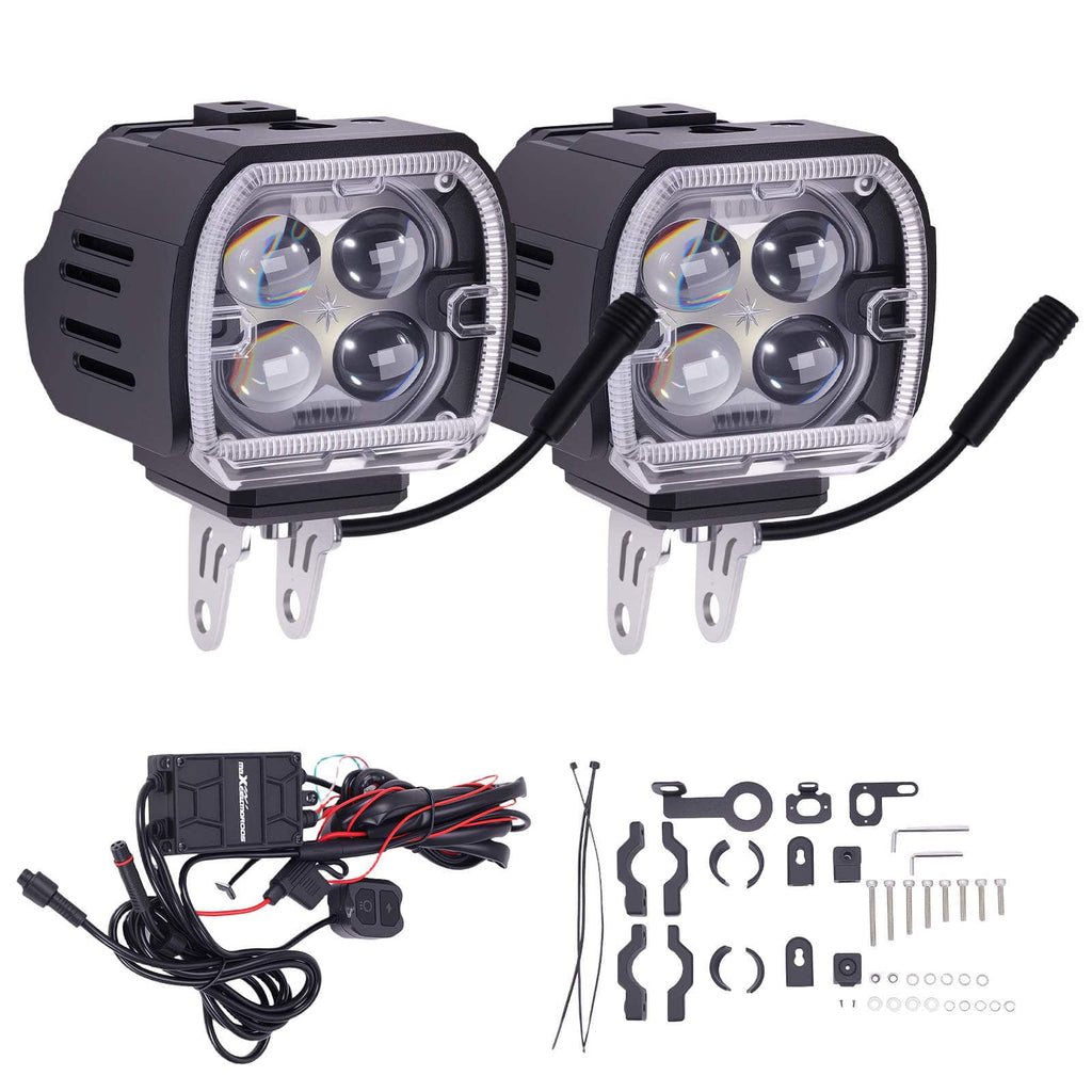 120W LED Fog Lights for Motorcycle Quad SSV Pick-up IP67 12V