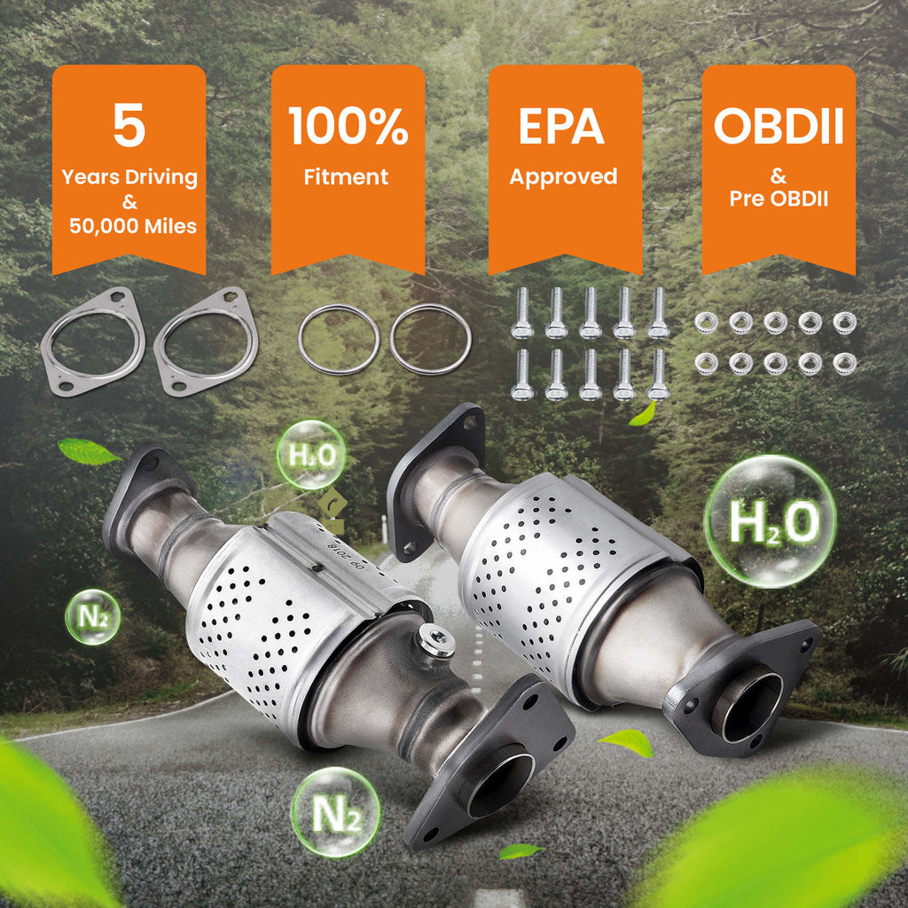 For Catalytic Converter L + R Fits Nissan Frontier Pathfinder Xterra NV 4.0L V6 Bank 2 and Bank 1