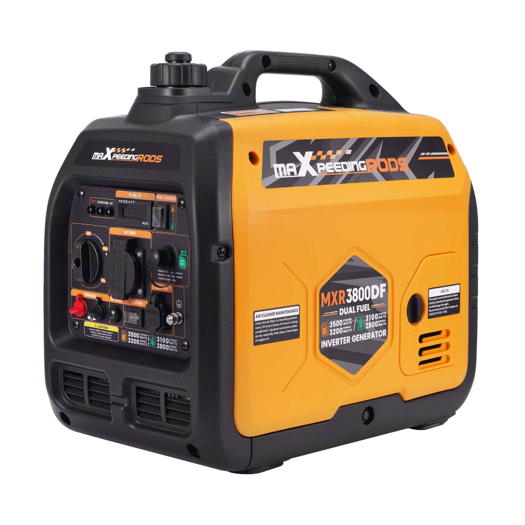 LPG Gas + Gasoline Portable Power Generator 3200W 3500W for Caravan
