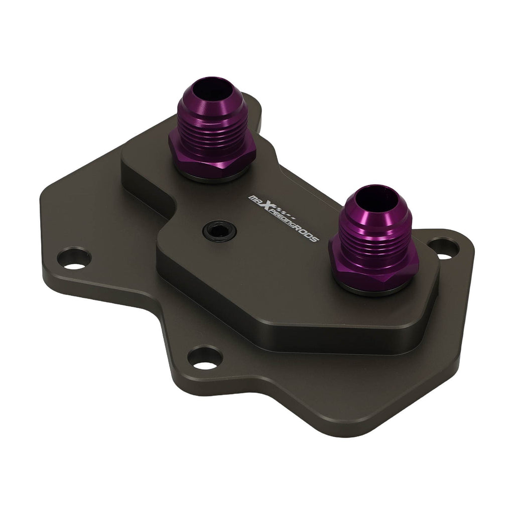 AN10 Oil Adapter for Engine suitable for VW Audi EA113 Sandwich Filter Aluminum
