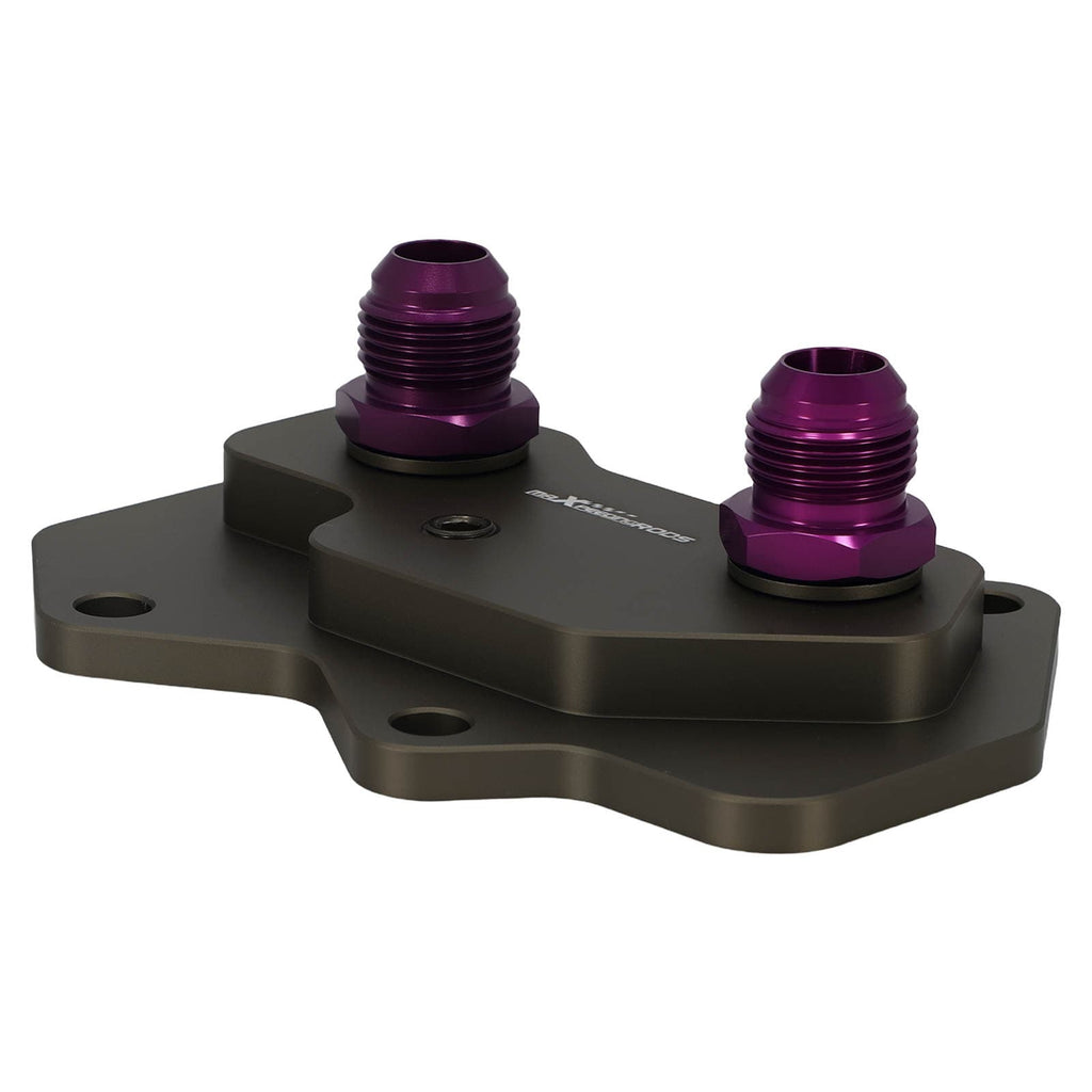 AN10 Oil Adapter for Engine suitable for VW Audi EA113 Sandwich Filter Aluminum