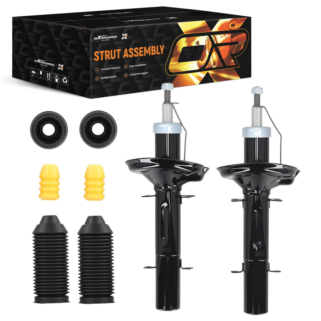 2x SHOCK ABSORBER + FRONT BEARING suitable for Seat LEON OCTAVIA suitable for VW GOLF 4 NEW BEETLE
