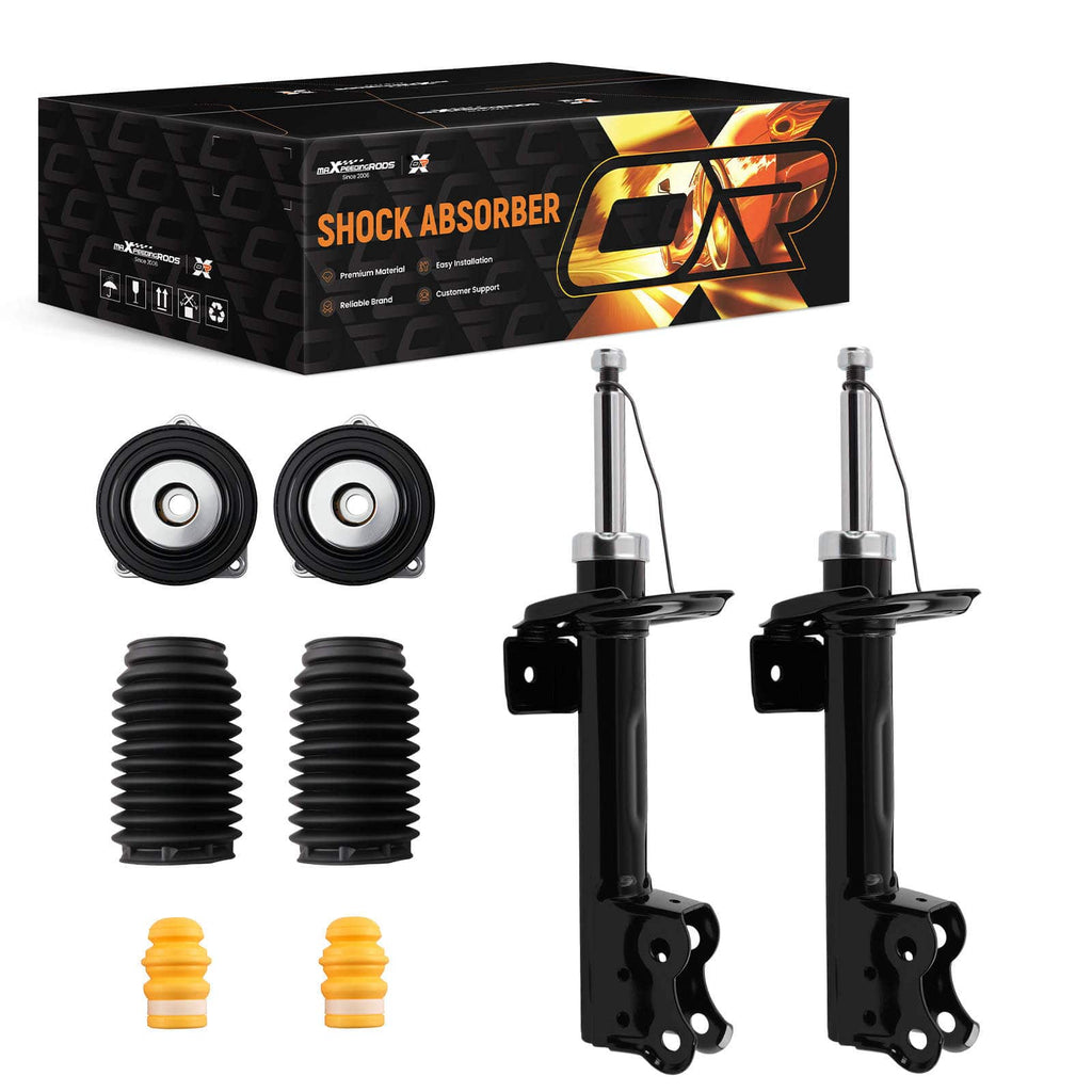 2x Shock Absorber + Front Strut Mount suitable for Mercedes A-Class W169 B-Class W245