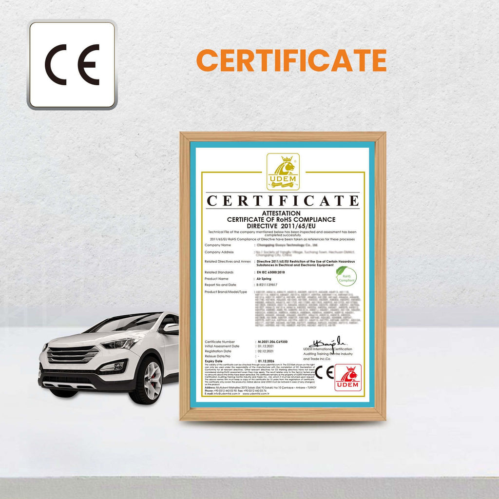 2x Air Suspension Spring Front + Air Suspension Compressor suitable for Mercedes-Benz ML GL W164 X164
