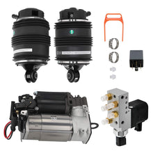 Load image into Gallery viewer, 2x Rear Air Spring 3-Pin + Compressor + Valve Block suitable for Mercedes E-Class W211