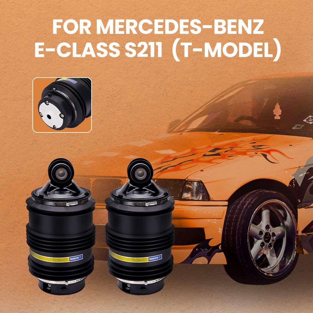 2x Air Suspension Bellows with 2Pins Rear Axle L+R suitable for Mercedes E-Class S211 211320092