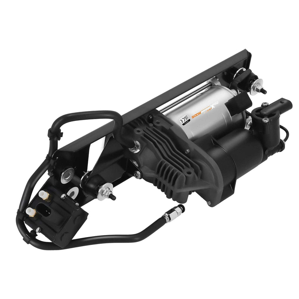 2x Rear Air Spring + Compressor with Bracket + Valve Block suitable for BMW 5 Series E61 520d