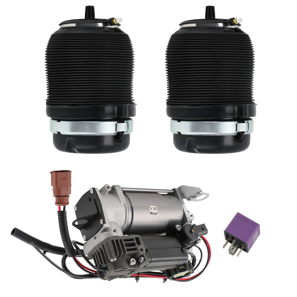 2x Air Suspension Struts Rear 4F0616001J with Compressor suitable for Audi A6 4F C6