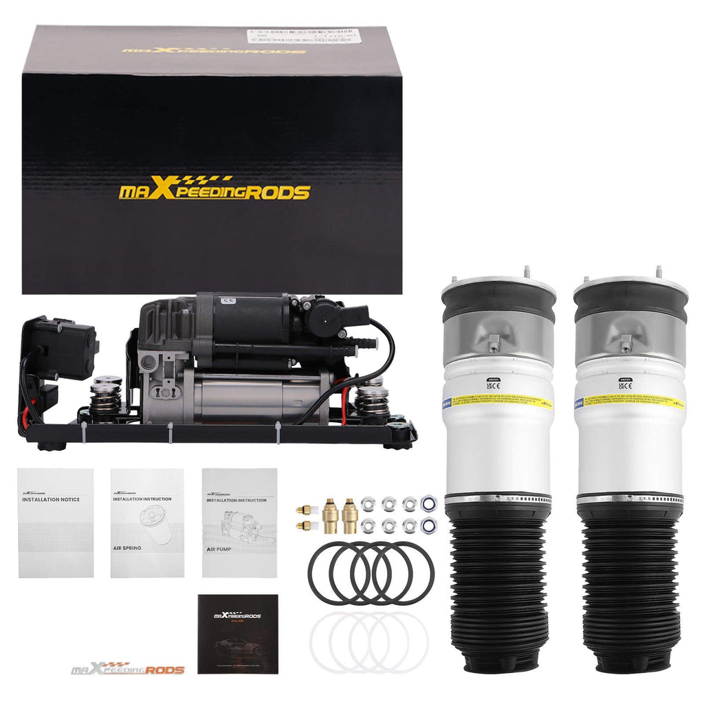 Rear Air Suspension + Compressor + Valve Block suitable for BMW 7 Series F01, F02, F03, F04