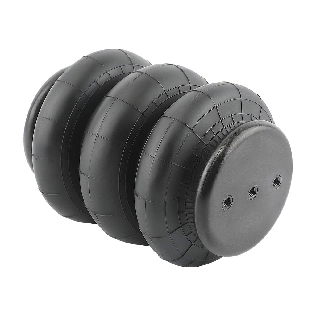 2x Air Suspension Standard 2600lbs 1/2-14NPT Triple Bellow Heavy Duty Truck