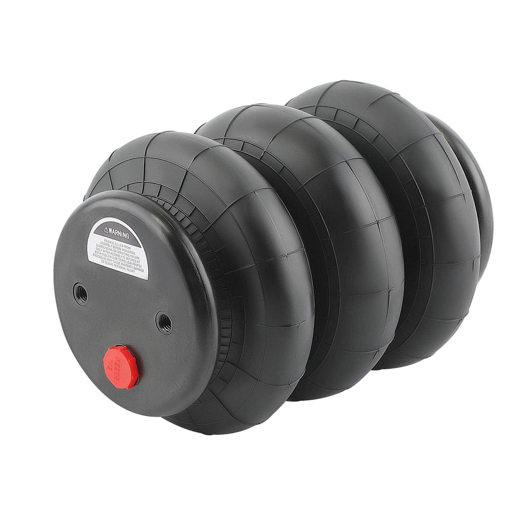 2x Air Suspension Standard 2600lbs 1/2-14NPT Triple Bellow Heavy Duty Truck