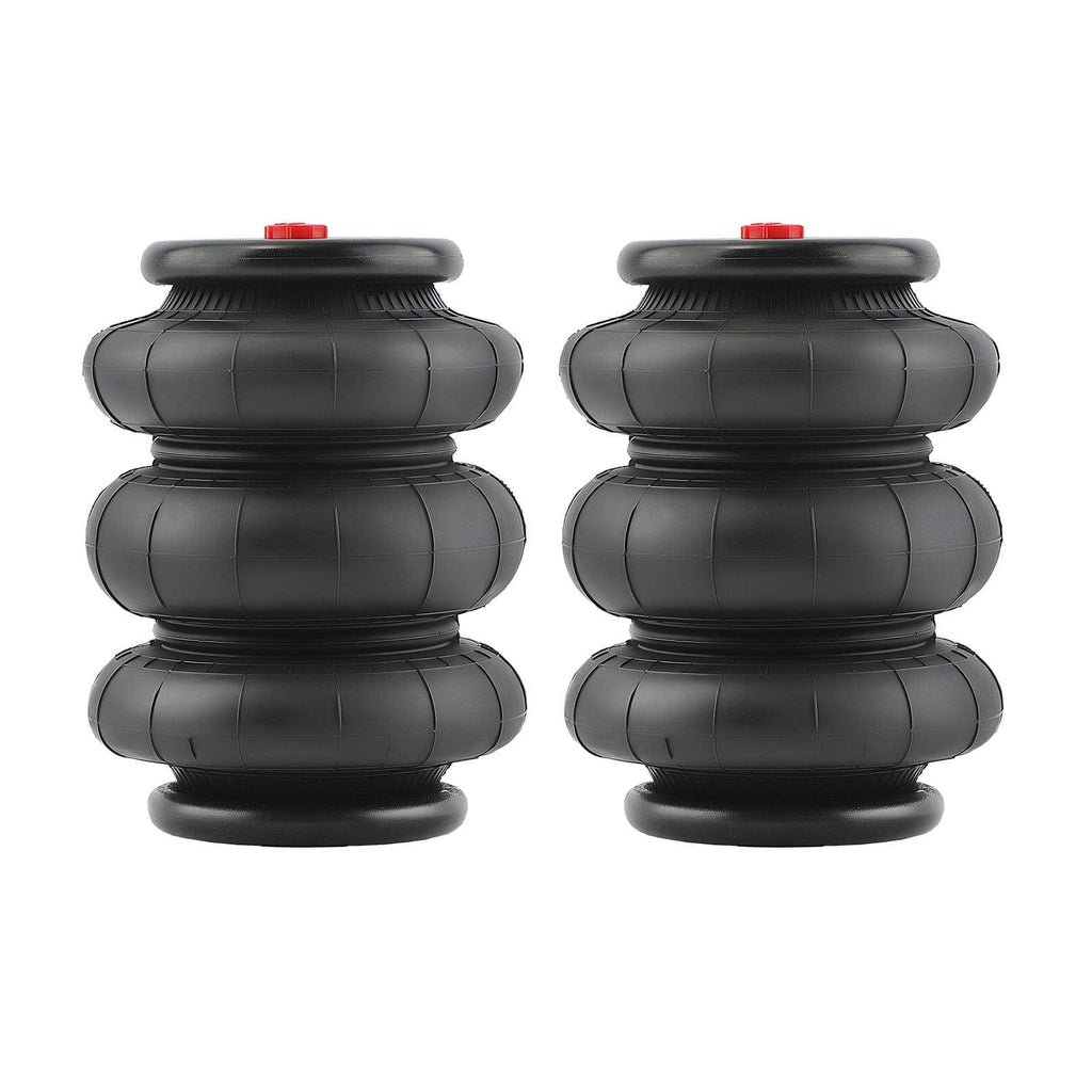 2x Air Suspension Standard 2600lbs 1/2-14NPT Triple Bellow Heavy Duty Truck