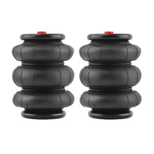 Load image into Gallery viewer, 2x Air Suspension Standard 2600lbs 1/2-14NPT Triple Bellow Heavy Duty Truck
