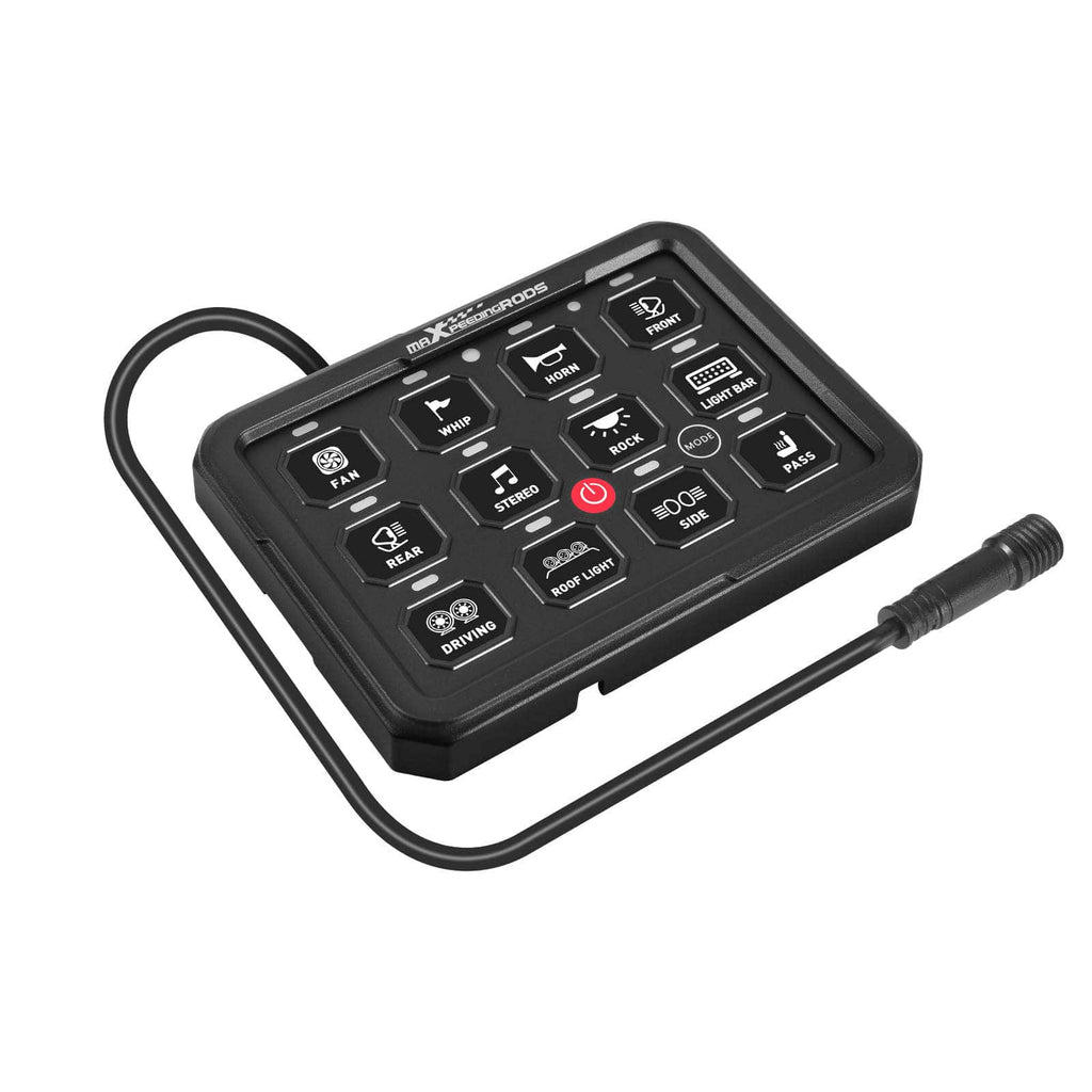RGB 12-Switch Touch Control Panel for Car 4x4 Off-road Boat 960W