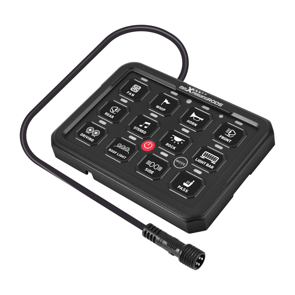 RGB 12-Switch Touch Control Panel for Car 4x4 Off-road Boat 960W