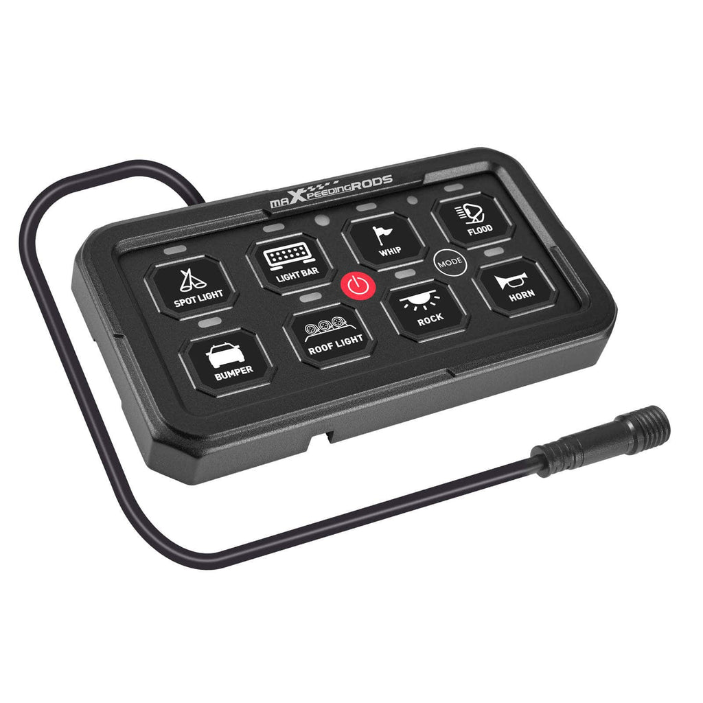 RGB Touch Switch Panel 8 Buttons for Truck UTV ATV Boat Universal 12-24V