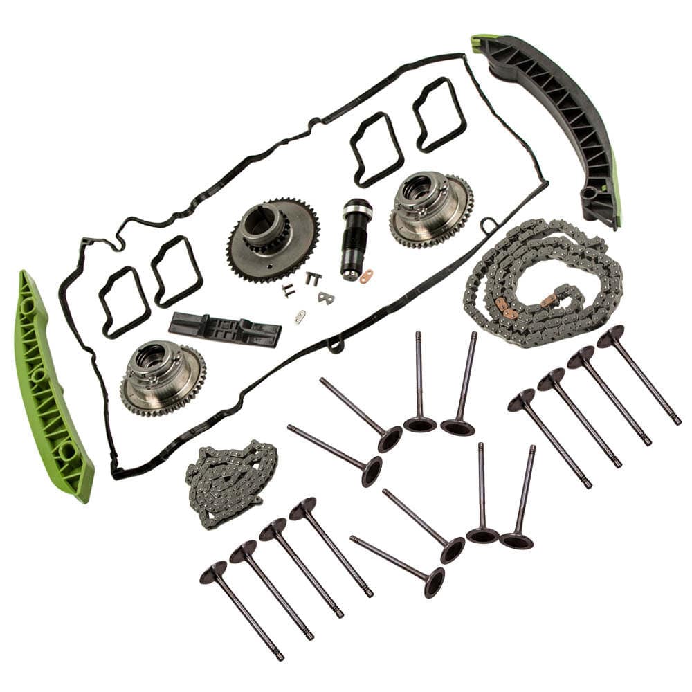 Timing Chain Kit Valves Camshaft Adjuster suitable for Mercedes W204 W212 M271