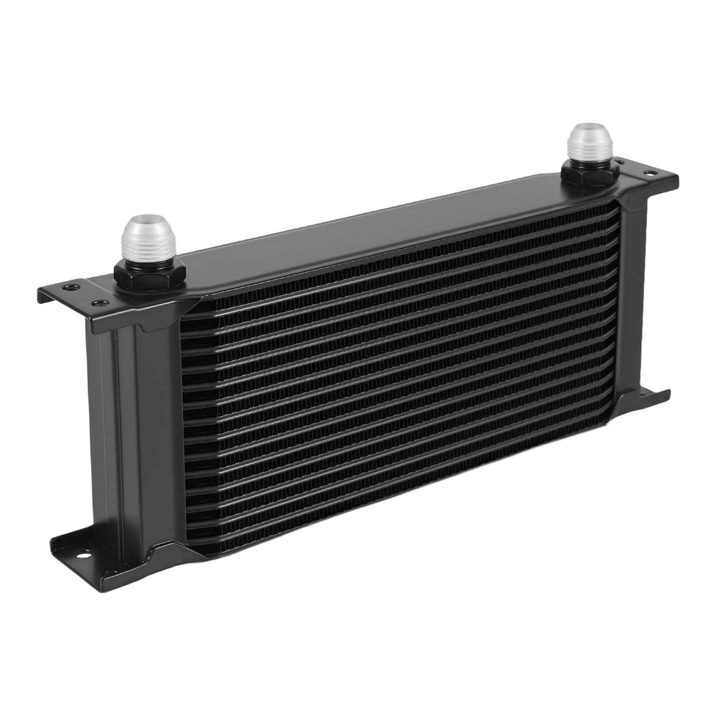 Transmission Oil Cooler 16 Row Aluminum Universal Kit AN-10 8AN 6AN