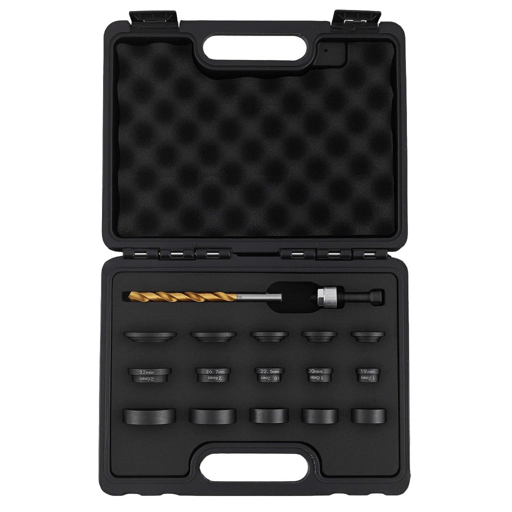 Hole punch set 17-piece for parking sensors in bumpers 17-32 mm carbon steel HSS-G